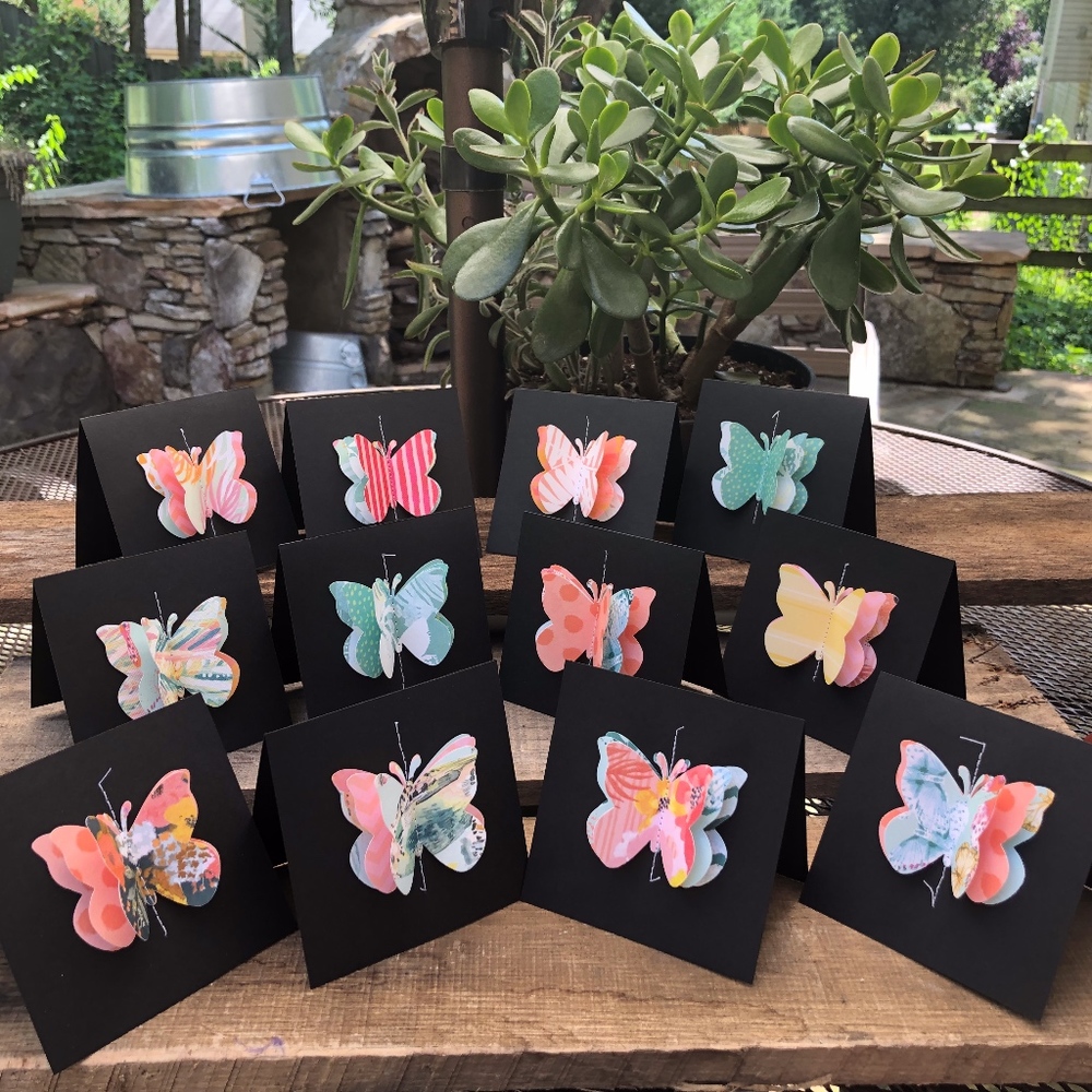 Mini Blank Note Cards-Paradise Crush Color Scheme